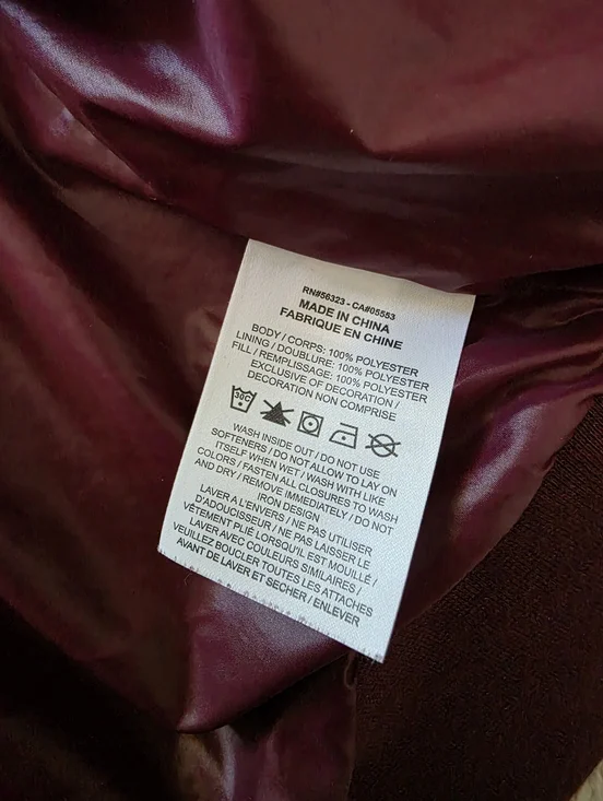 Nike Sportswear Retro Sherpa Fleece Track Jacket, Women's Small, GUC - Burgundy - Picture 8 of 12